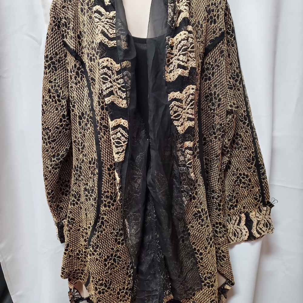 BLACK/GOLD 3X LACE JACKET
